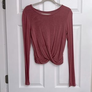 GUC Alo Yoga Cropped Longsleeve Modal Top